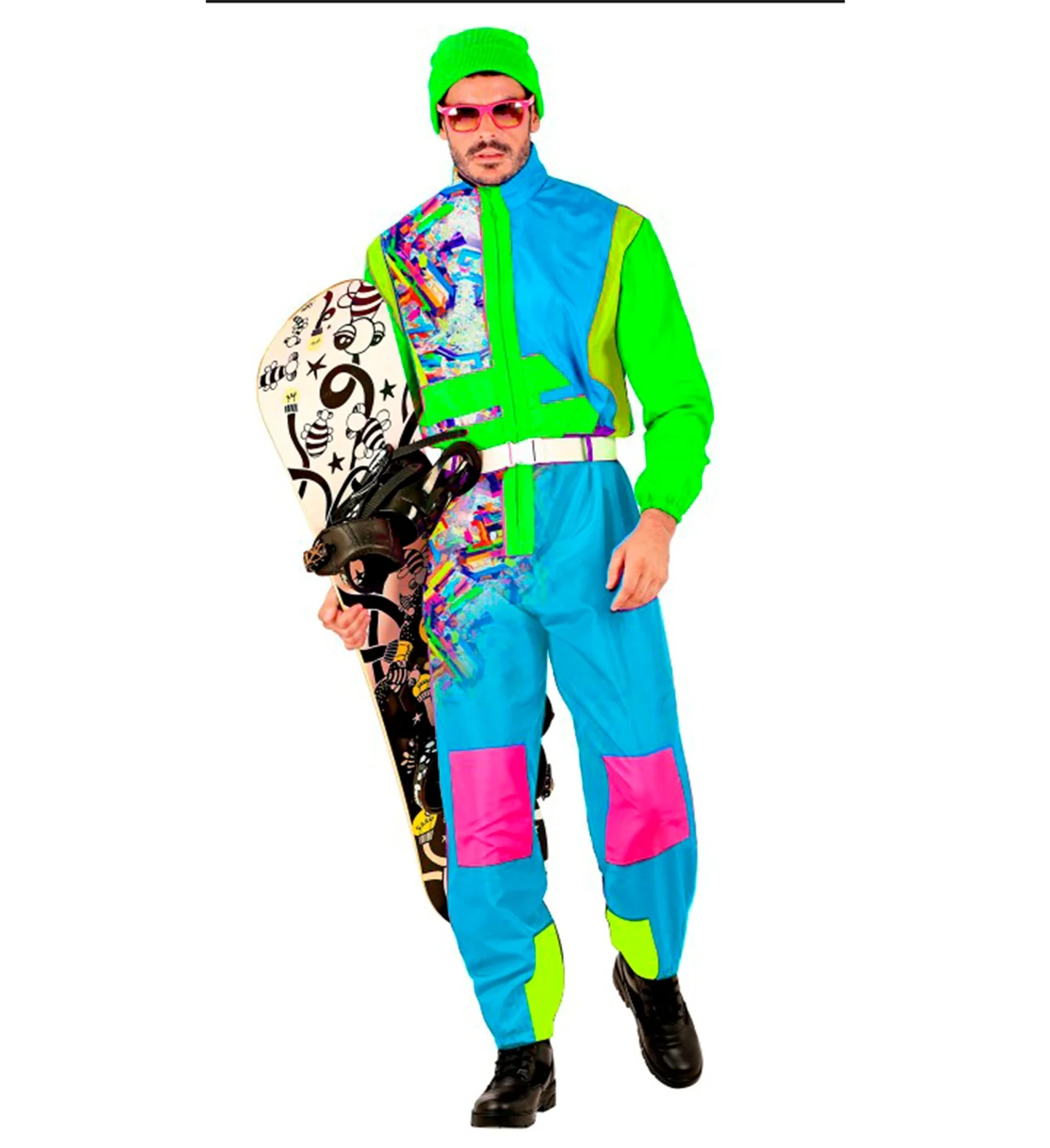 Fout Ski pak snowboarder lichtblauw/groen - Image 2