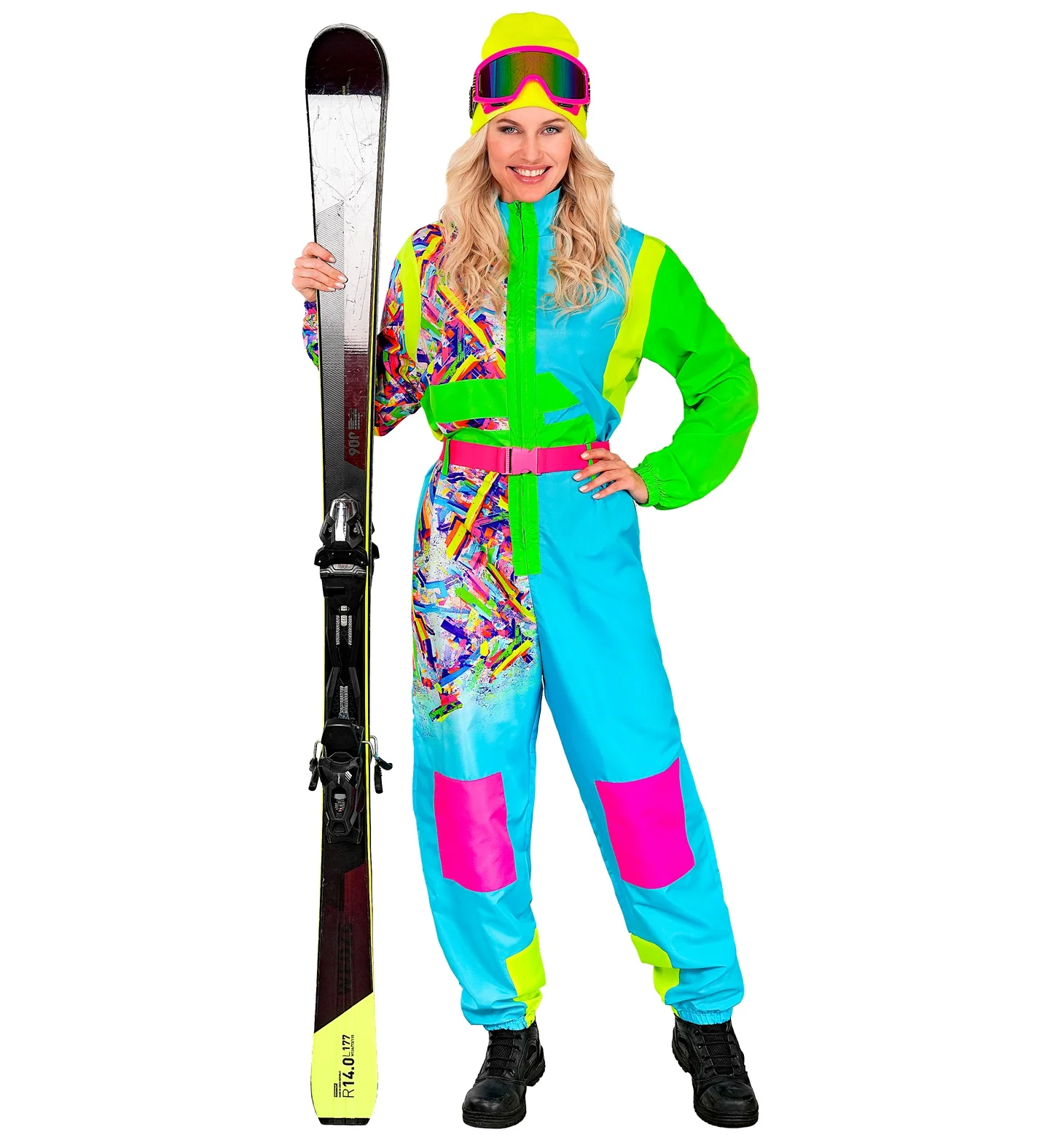 Fout Ski pak snowboarder lichtblauw/groen - Image 3