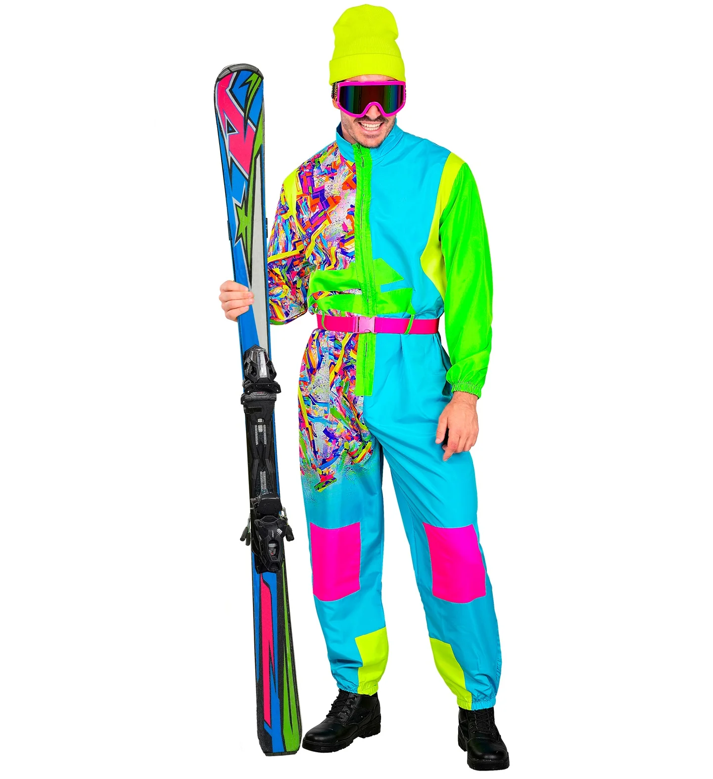 Fout Ski pak snowboarder lichtblauw/groen - Image 4
