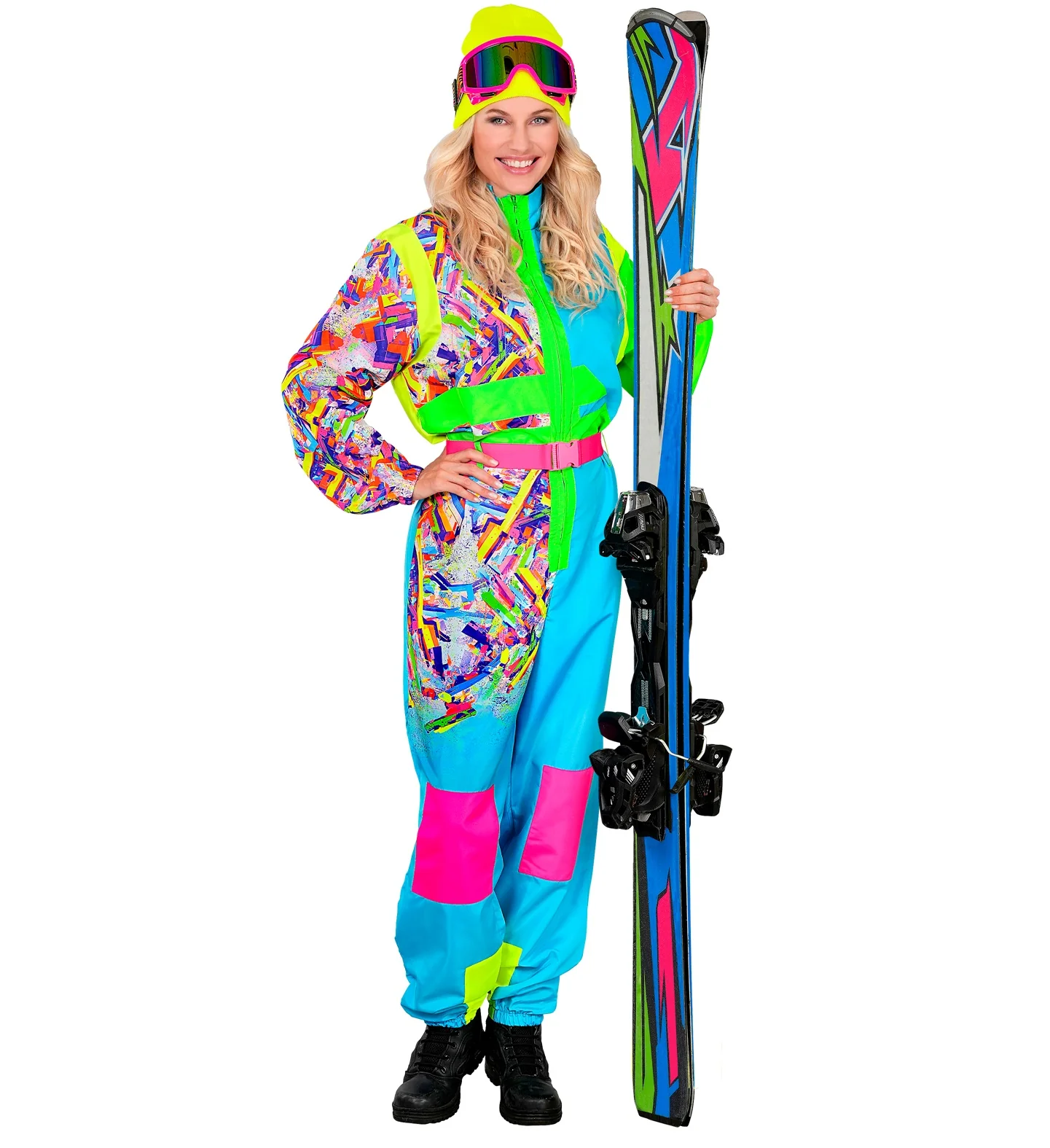 Fout Ski pak snowboarder lichtblauw/groen - Image 5