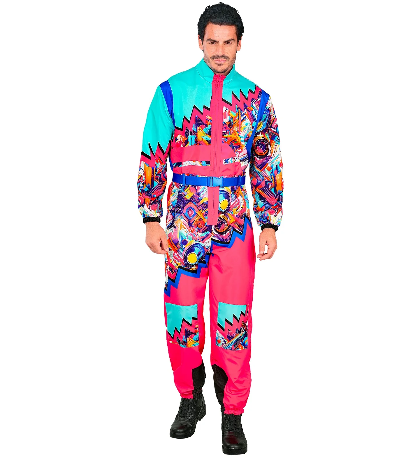 Fout ski pak snowboarder roze/lichtblauw - Image 5