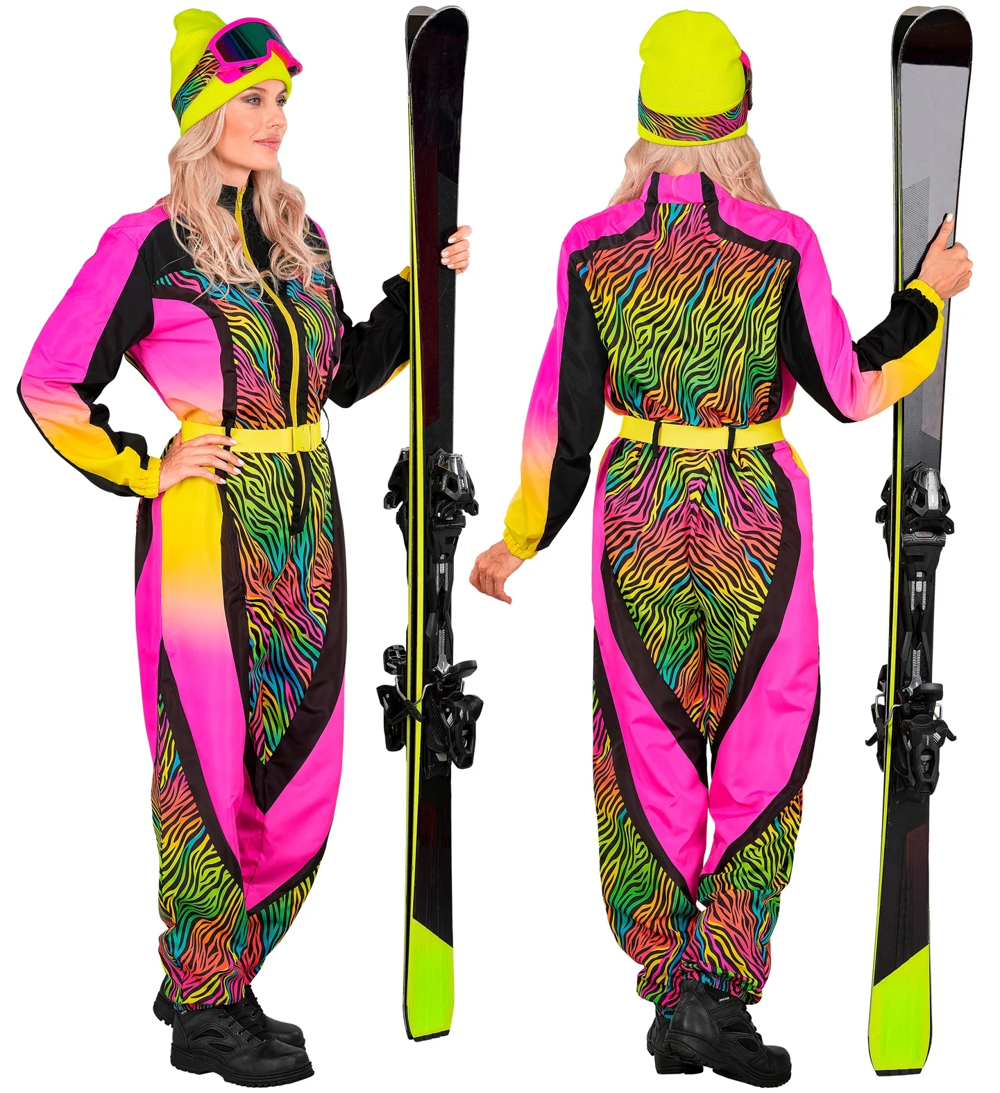 Fout ski pak snowboarder zebra multi