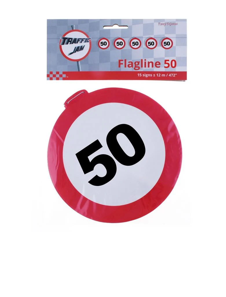 Vlaggenlijn  verkeersbord 50 jaar - Image 2