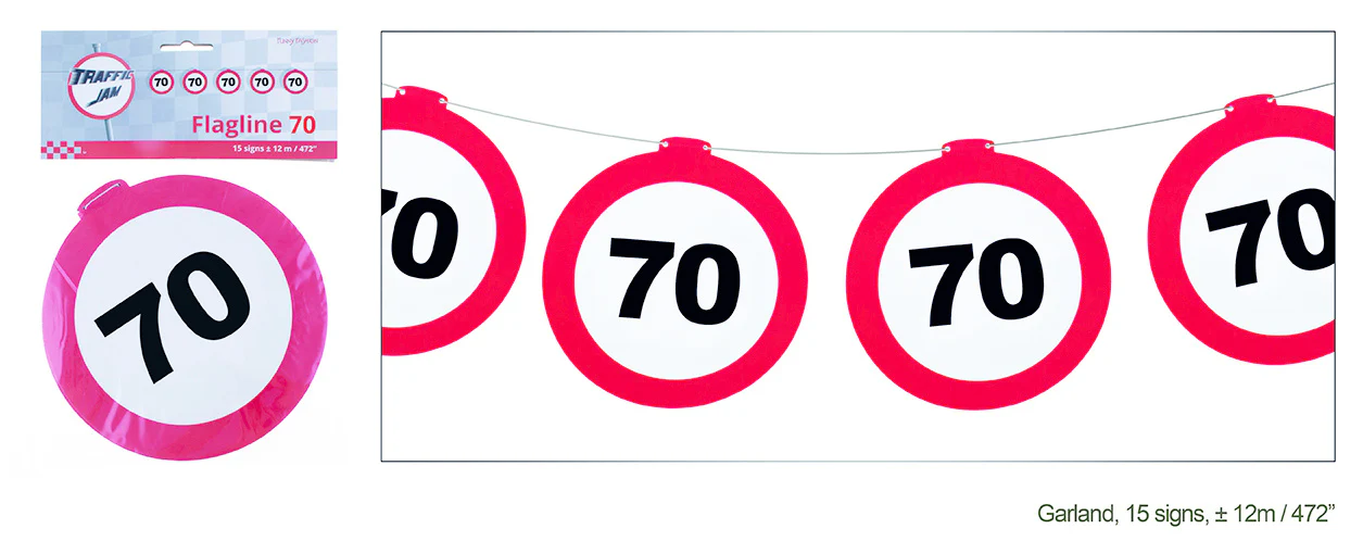 70 jaar slinger met verkeersbord 12mtr. - Image 3
