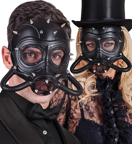 Gasmasker met nagels kostuum Fleur - Image 3