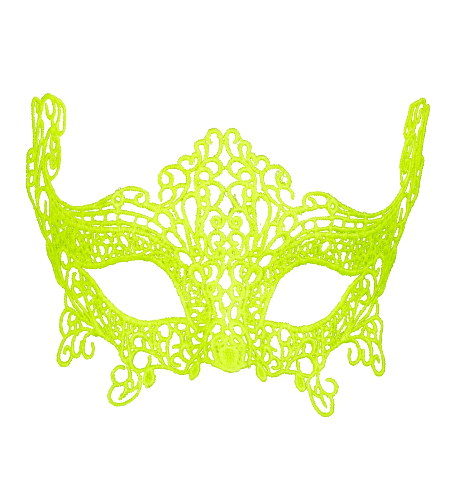Gele oogmasker van metaal