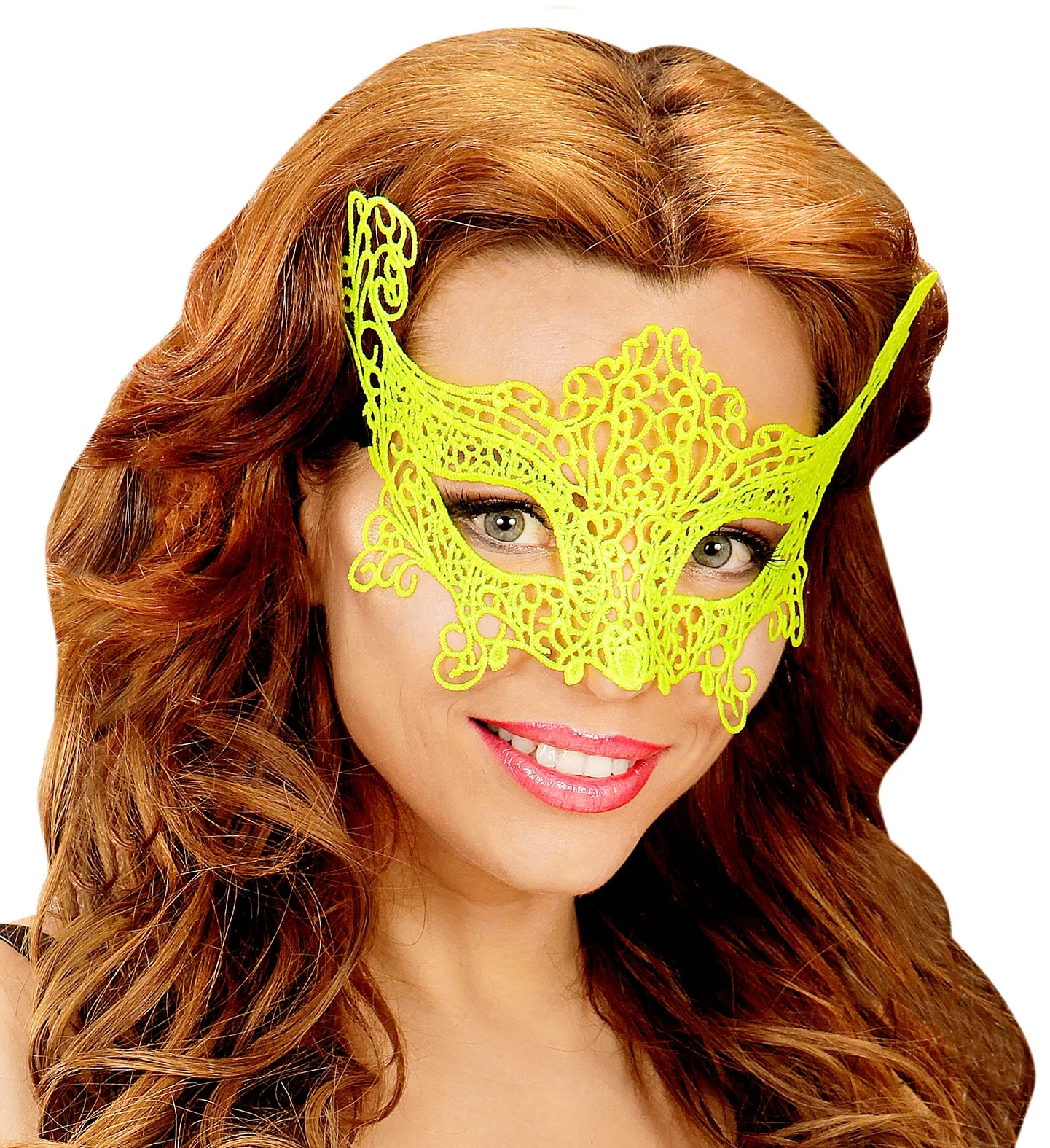 Gele oogmasker van metaal - Image 2
