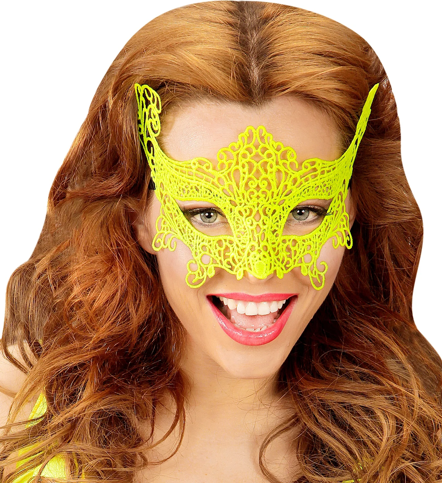 Gele oogmasker van metaal - Image 3