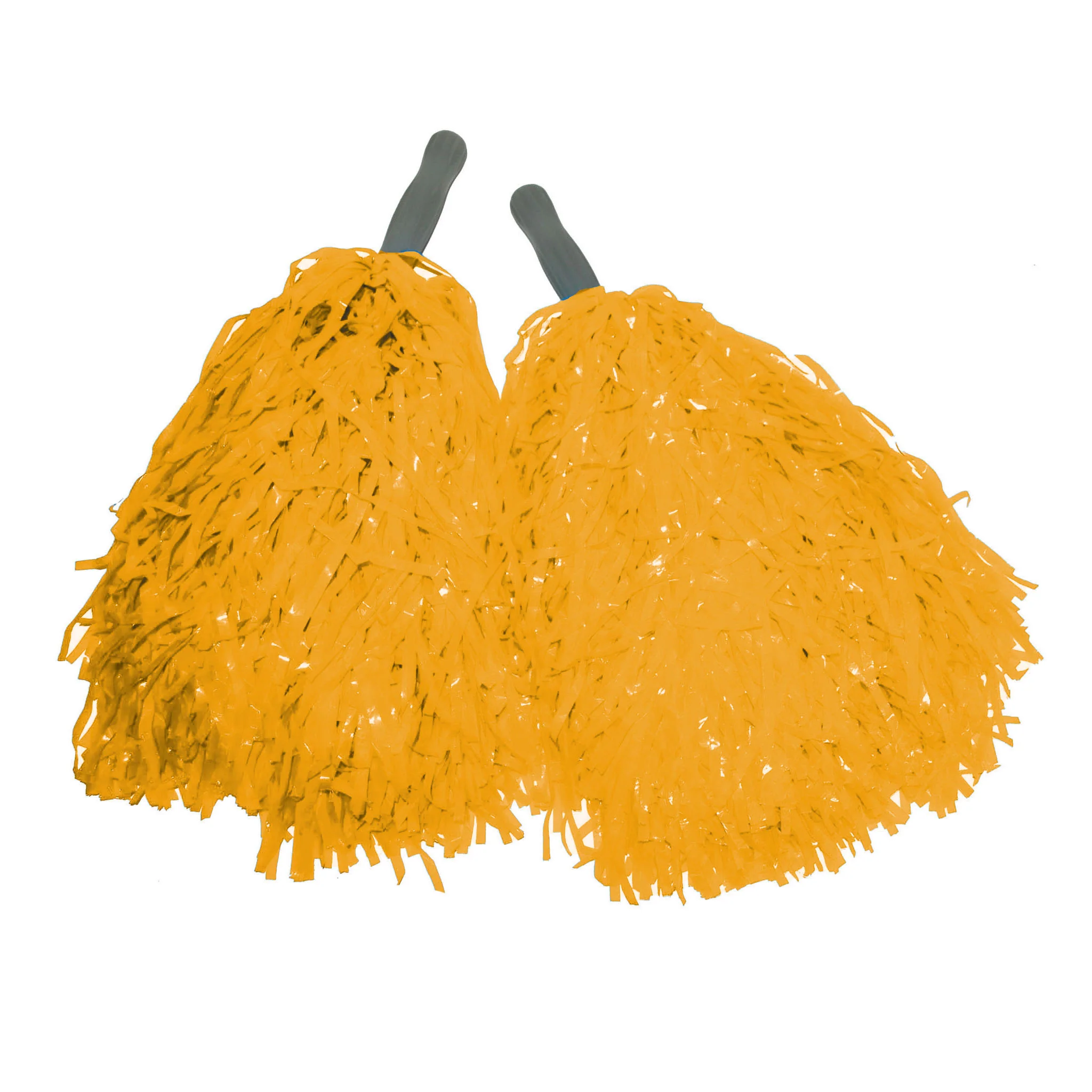Gele pom poms op stokje