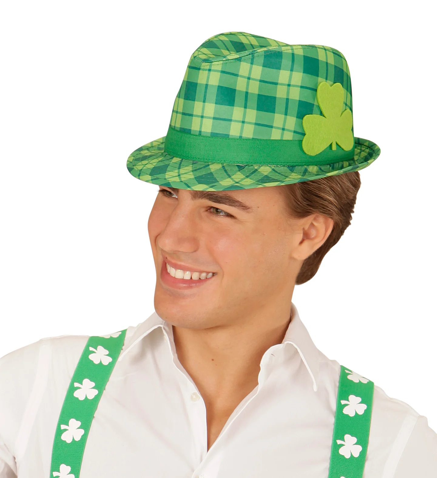 Geruite St. Patricks Fedora hoedjes - Image 2
