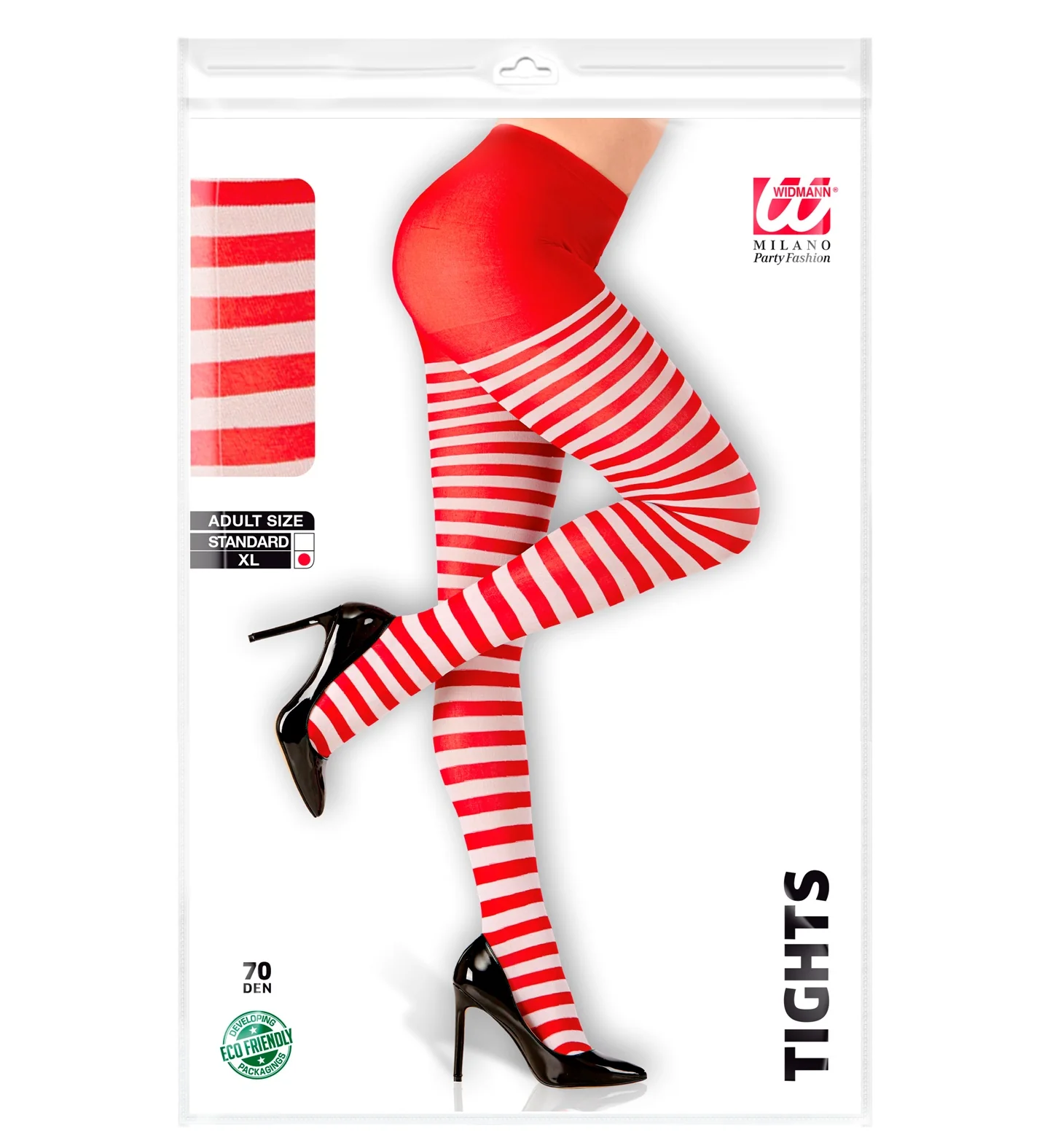 Panty rood wit gestreept Pipi - Image 3
