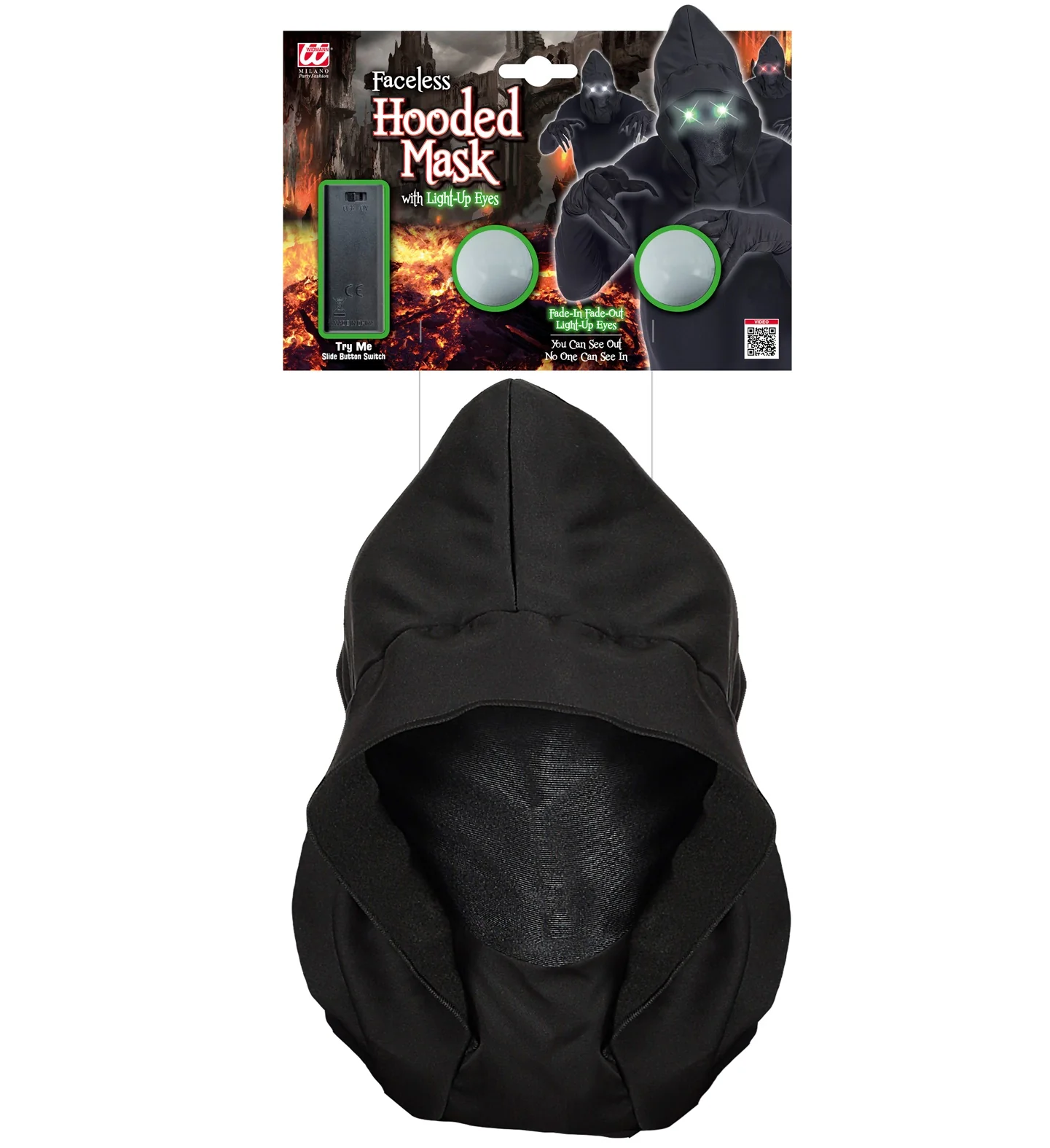 Gezichtsloos Masker Met Kap Groen Licht - Image 4