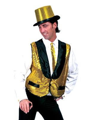 Gilet basic goud