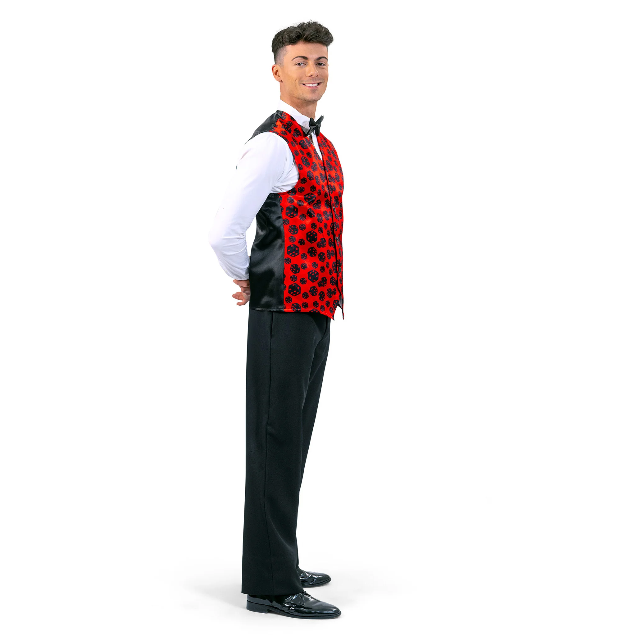 Gilet dobbelstenen rood/zwart - Image 3