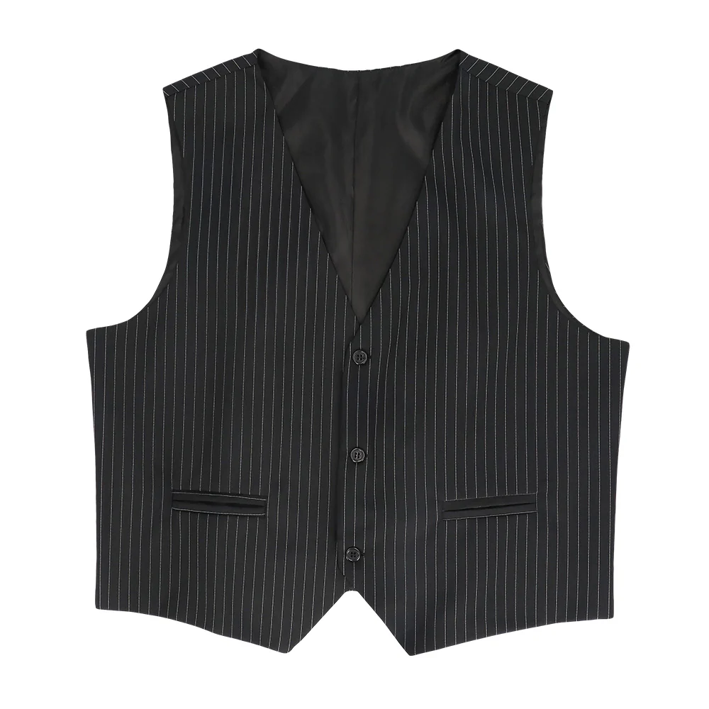 Gilet Pinstripe zwart - Image 2