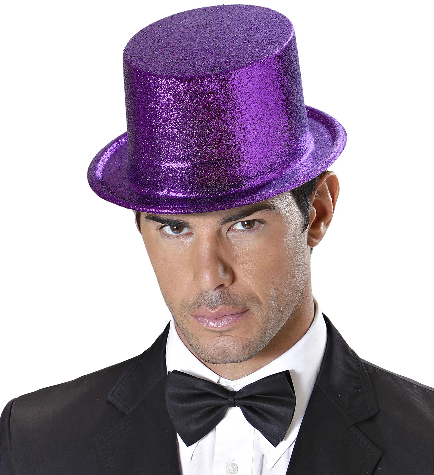 Glitter Hoge Hoed, Paars - Image 2