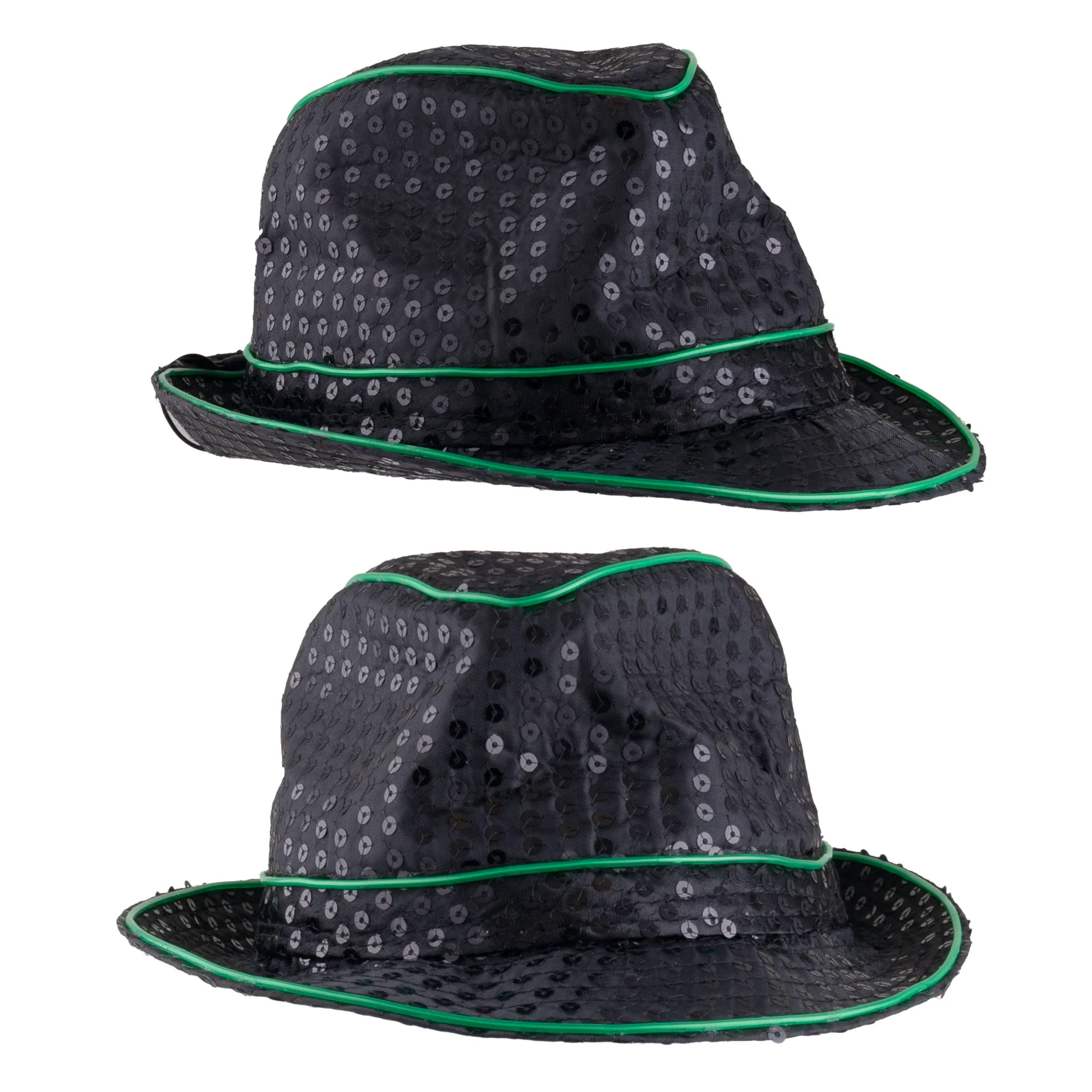 Glitterhoed pailleten met licht groen - Image 2