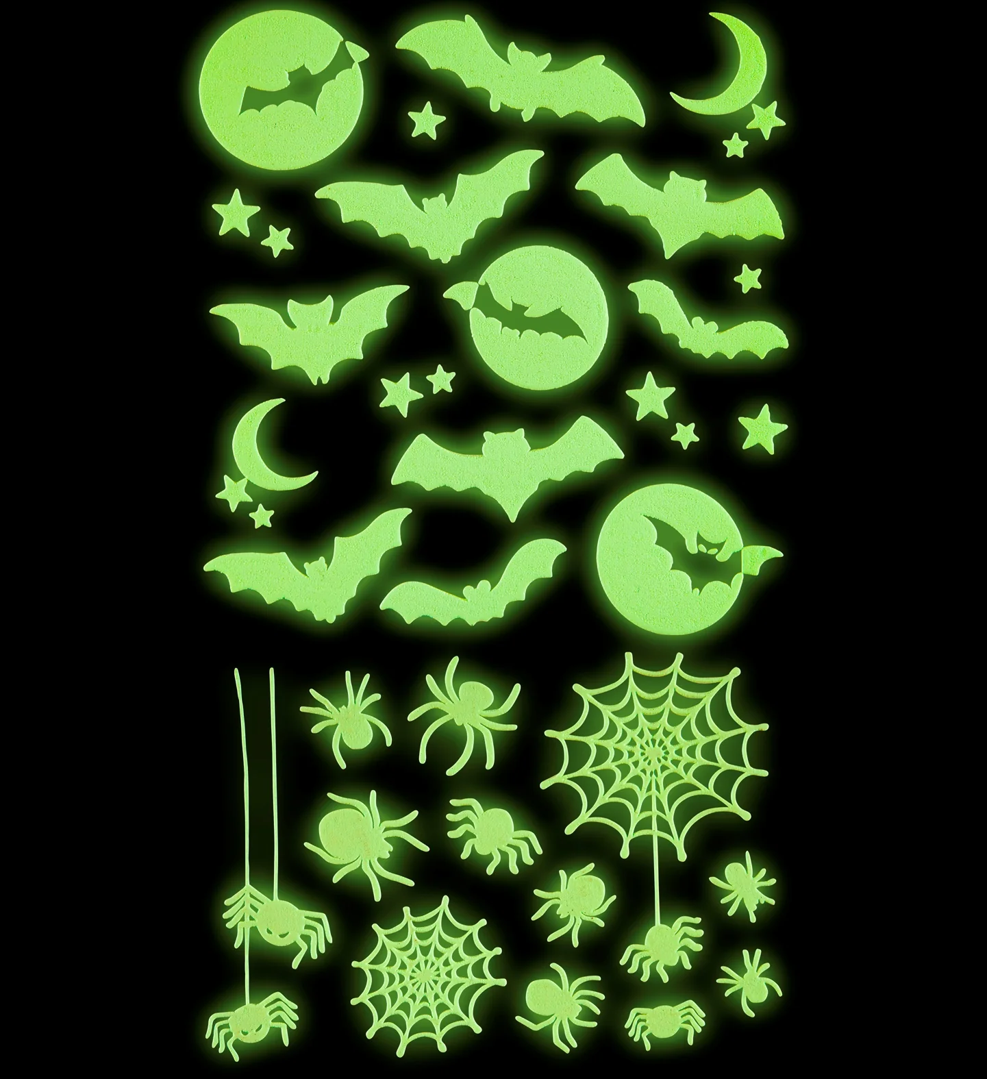 Halloween decoratie stickers Glow in the dark - Image 2