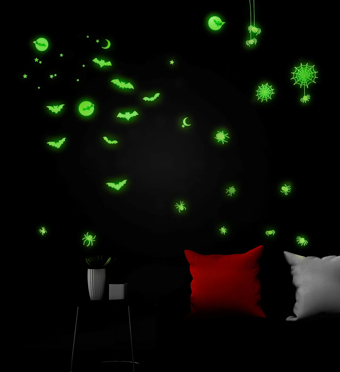 Halloween decoratie stickers Glow in the dark - Image 3
