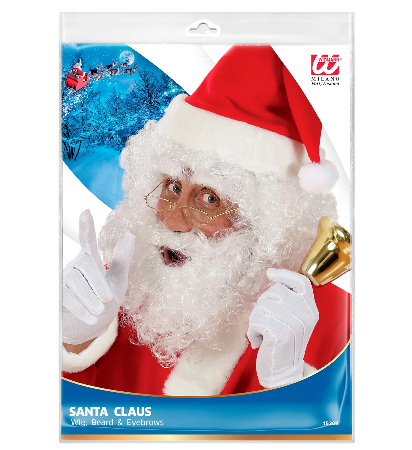 Goedkope kerstman baard met snor - Image 3