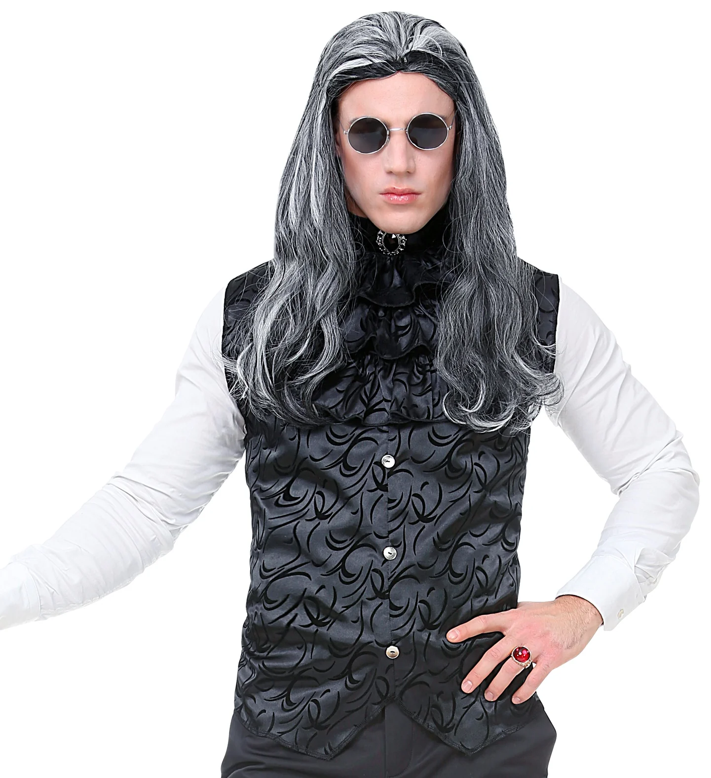 Gotisch vest met jabot heren - Image 2