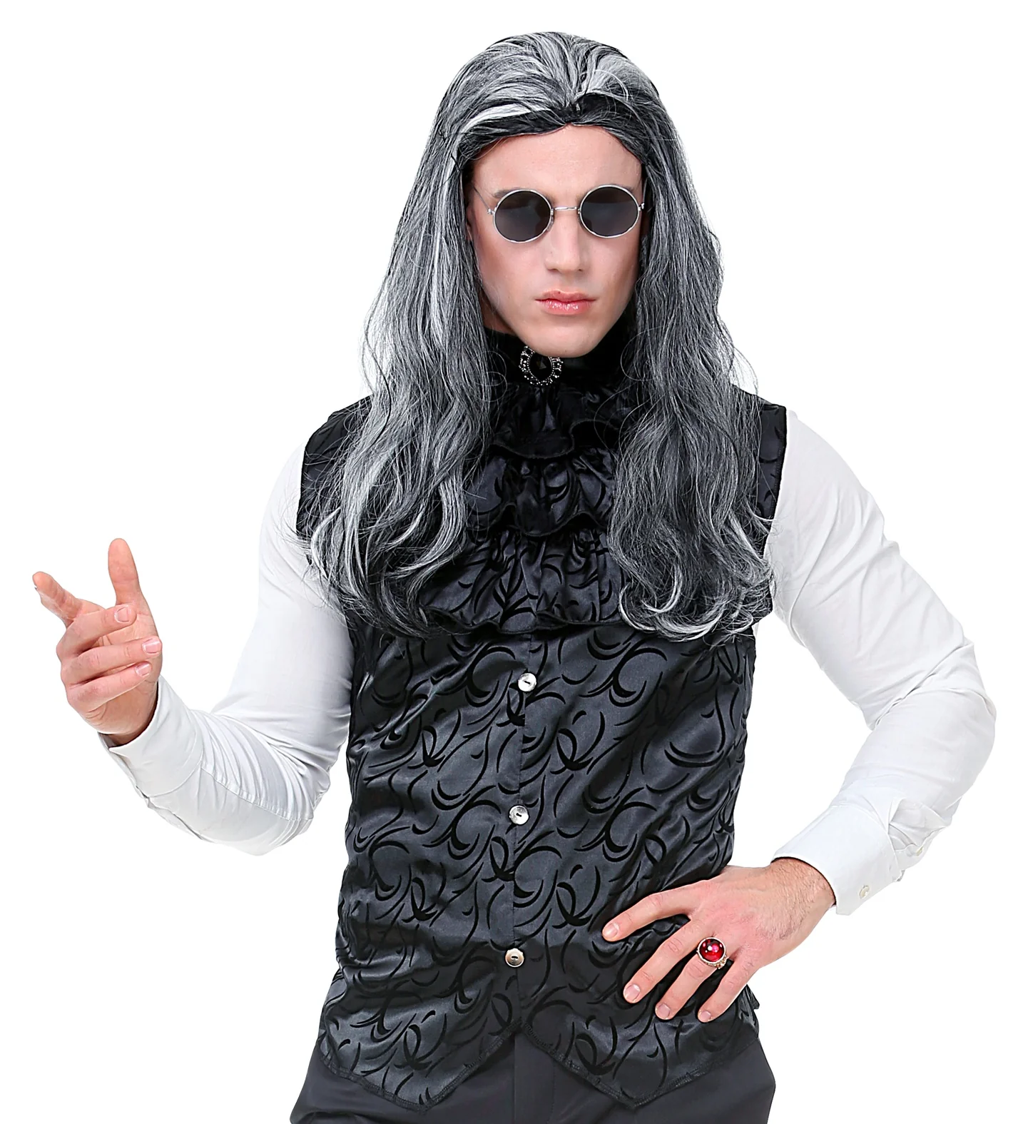 Gotisch vest met jabot heren - Image 3
