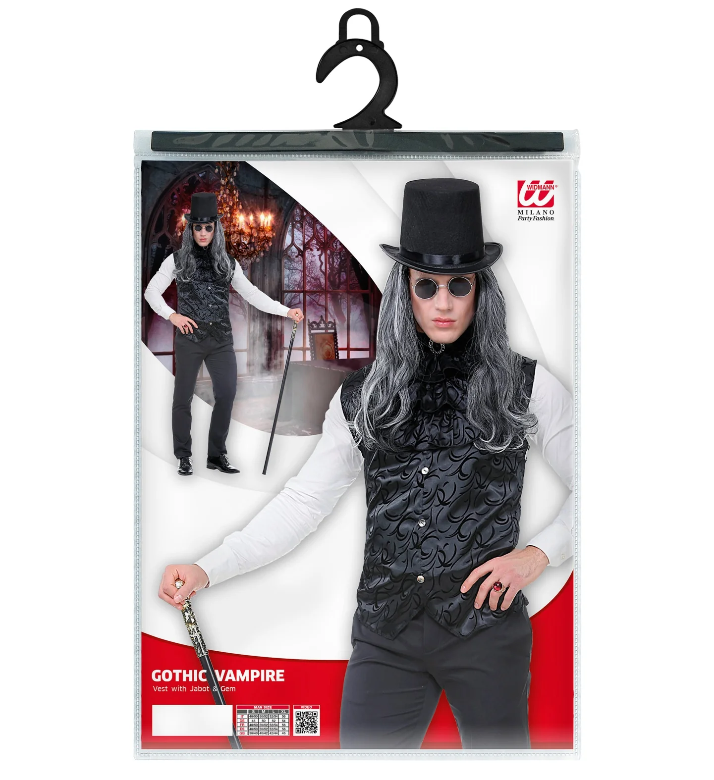Gotisch vest met jabot heren - Image 5