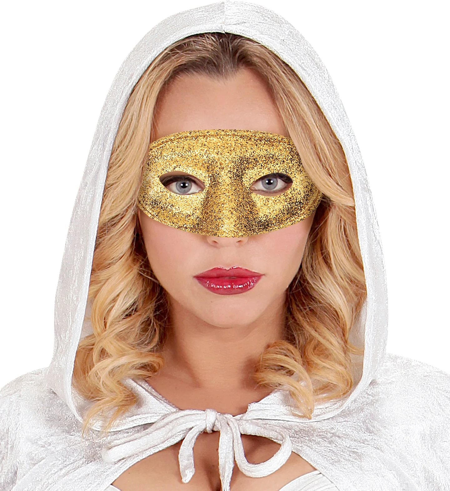 Goud oogmasker glitters - Image 2