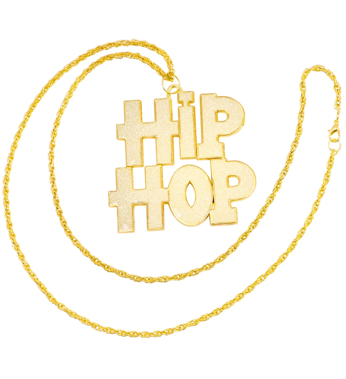 Gouden bling bling hip hop halsketting - Image 4