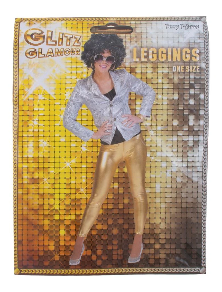 Gouden glanzende legging - Image 2