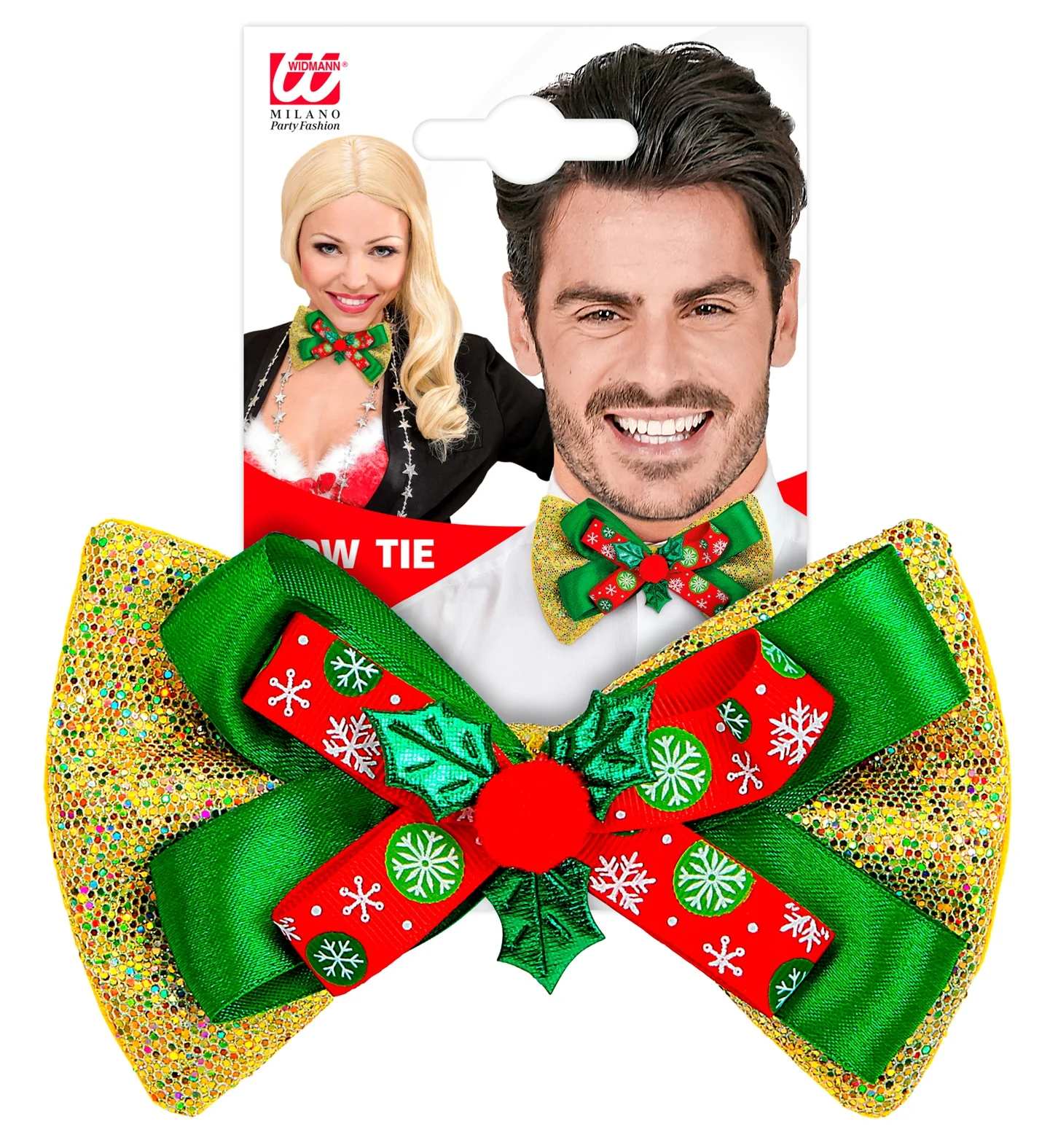 Gouden glitterstrikje kerstmis - Image 6