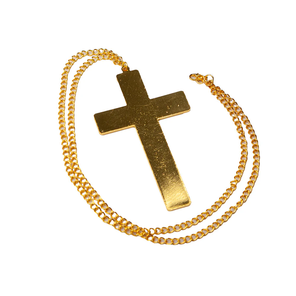 Gouden nonnen/priester kruis - Image 2