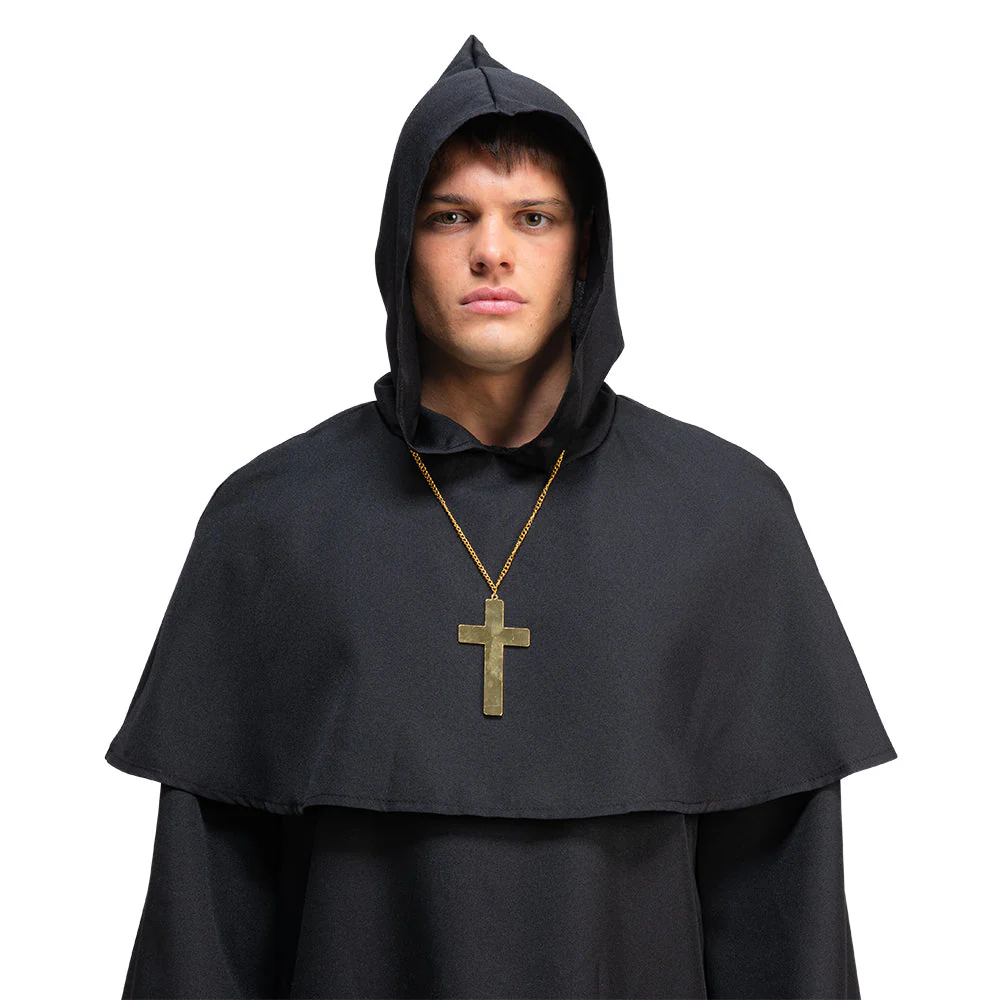 Gouden nonnen/priester kruis - Image 4