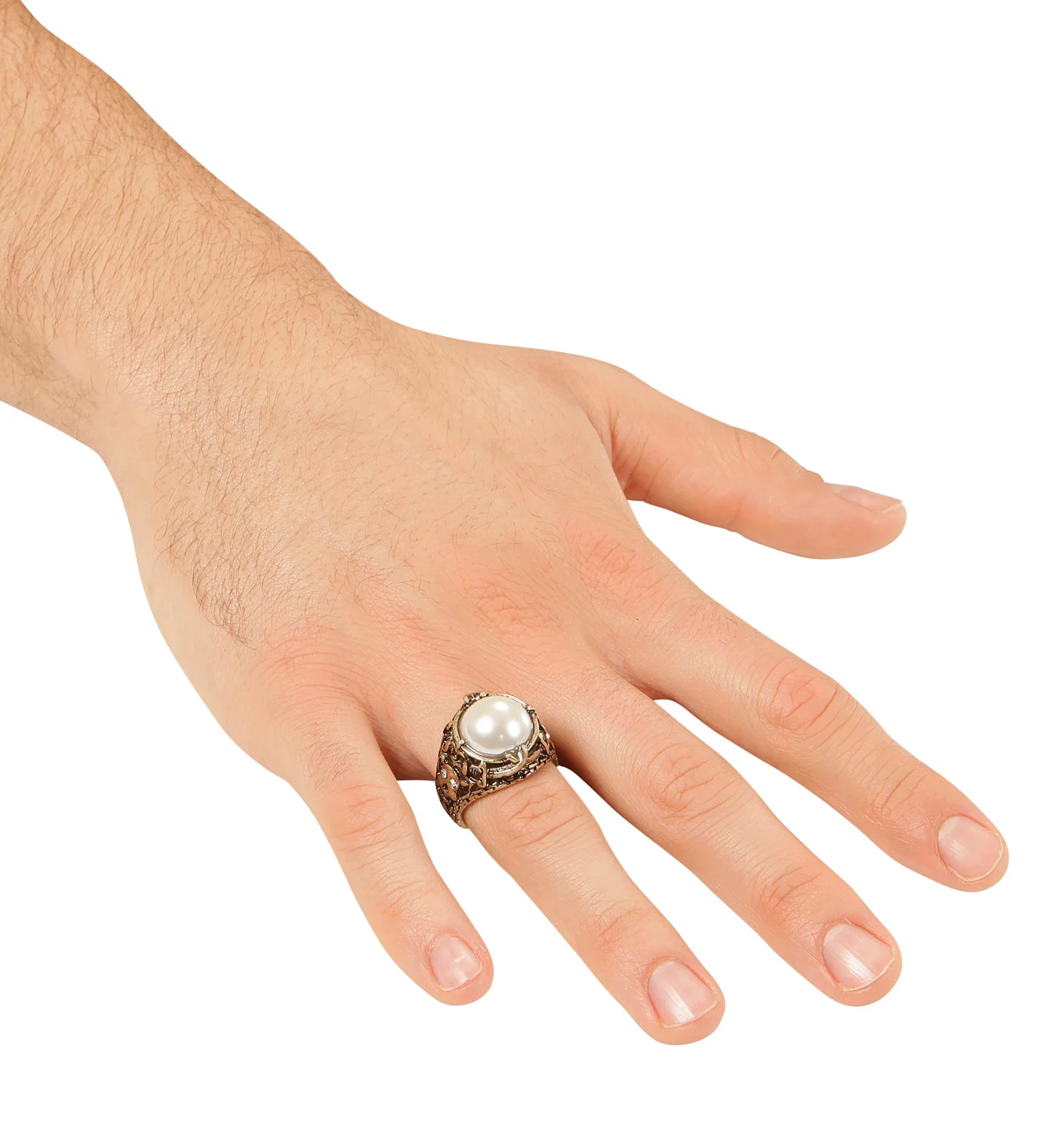 Gouden ring met parel - Image 2