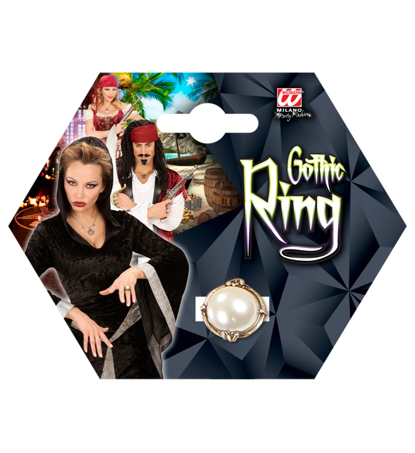Gouden ring met parel - Image 4