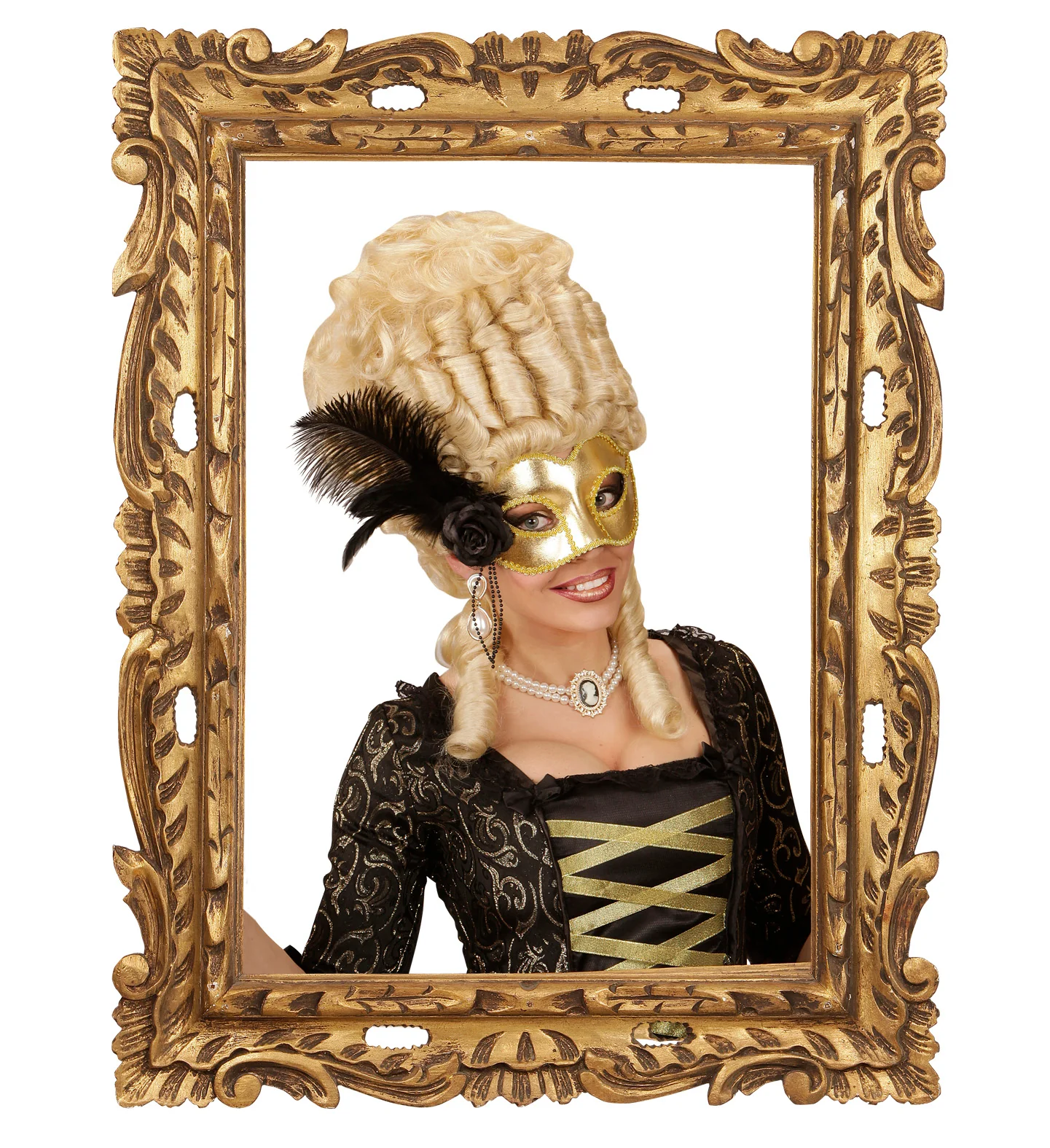 Gouden Venetiaans oogmasker voor carnaval en party - Image 4