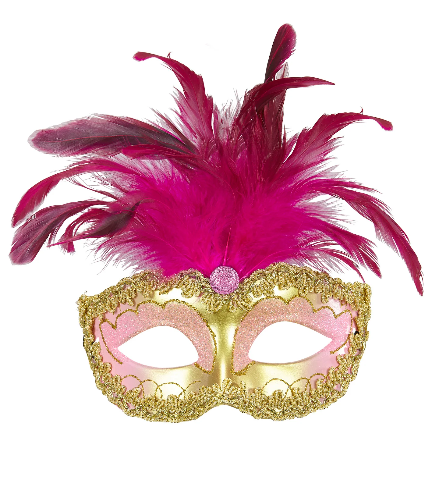Gouden Venetiaanse oogmaskertjes
