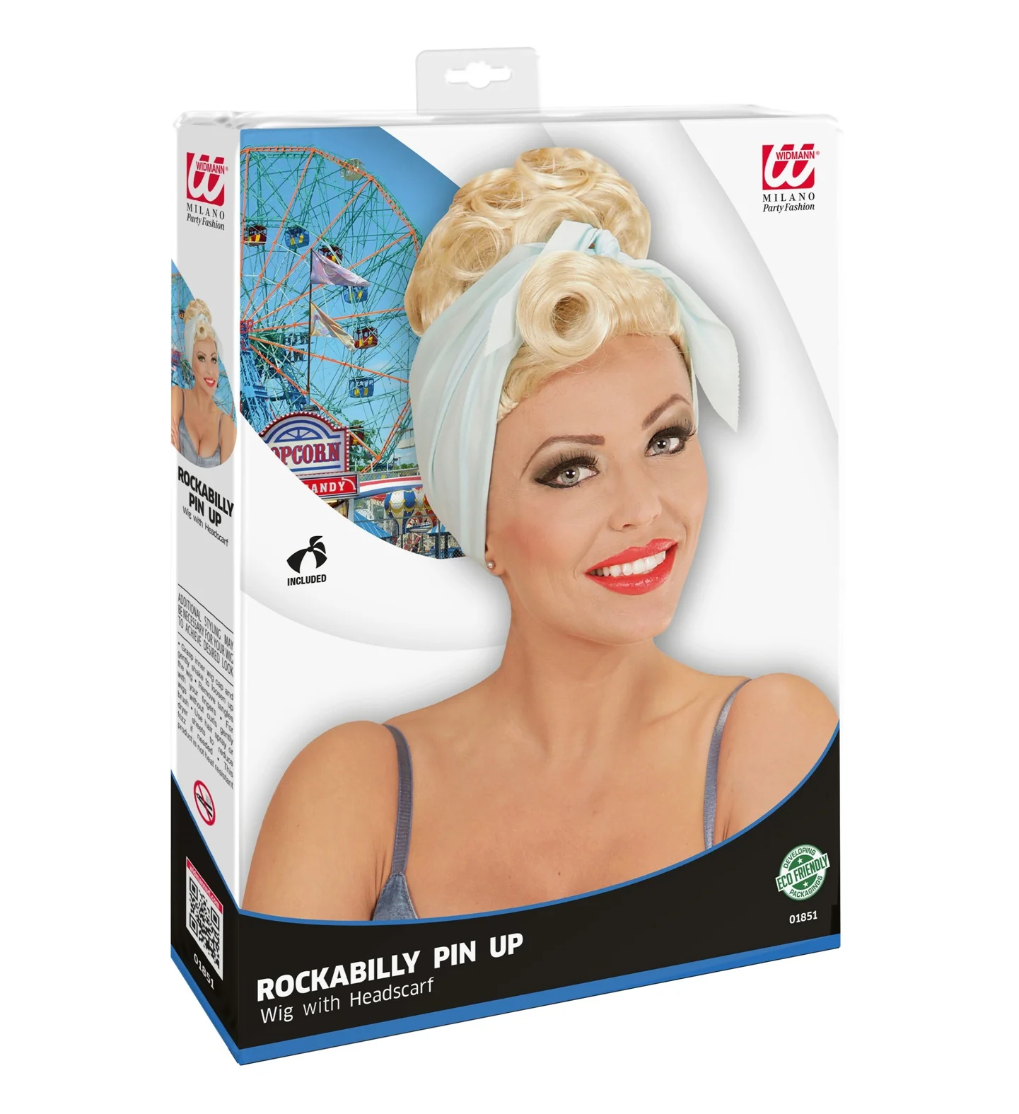 Grease pruik Frenchy blond - Image 2