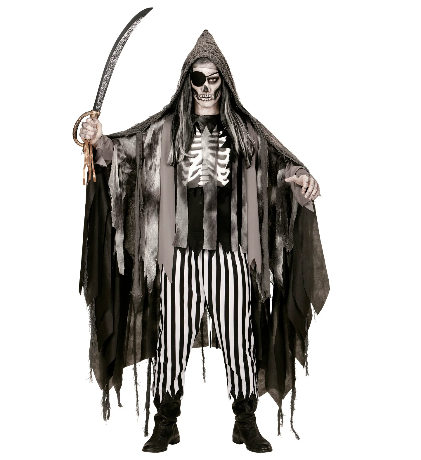 Grijze Halloween cape - Image 4