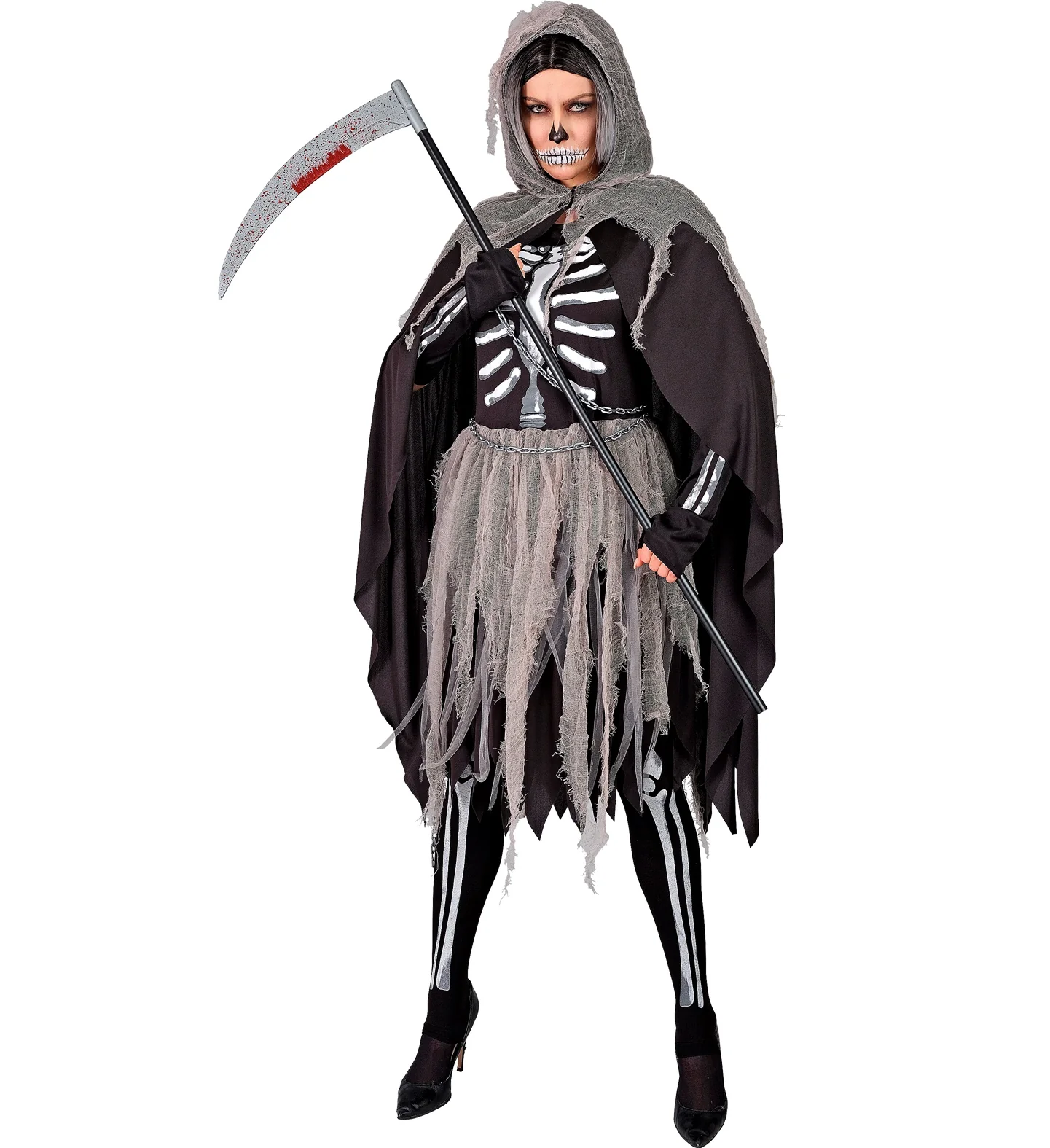 Grimreaper kostuum dames Skelety - Image 4