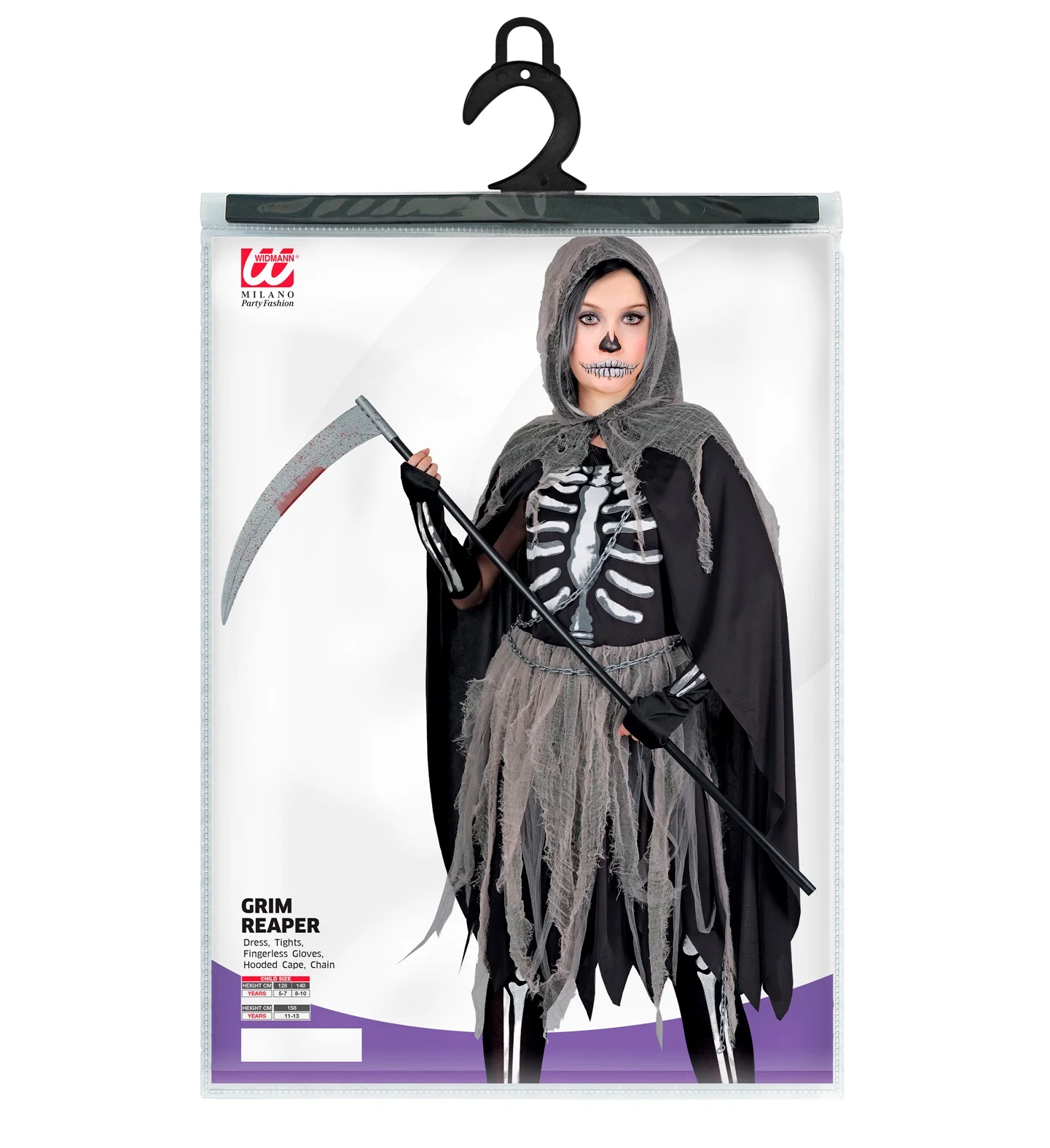 Grimreaper kostuum voor kinderen Skelety - Image 3