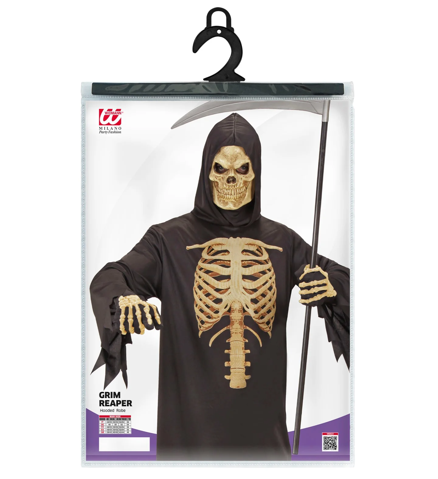 Grimreaper kostuum Jelle met kap - Image 5