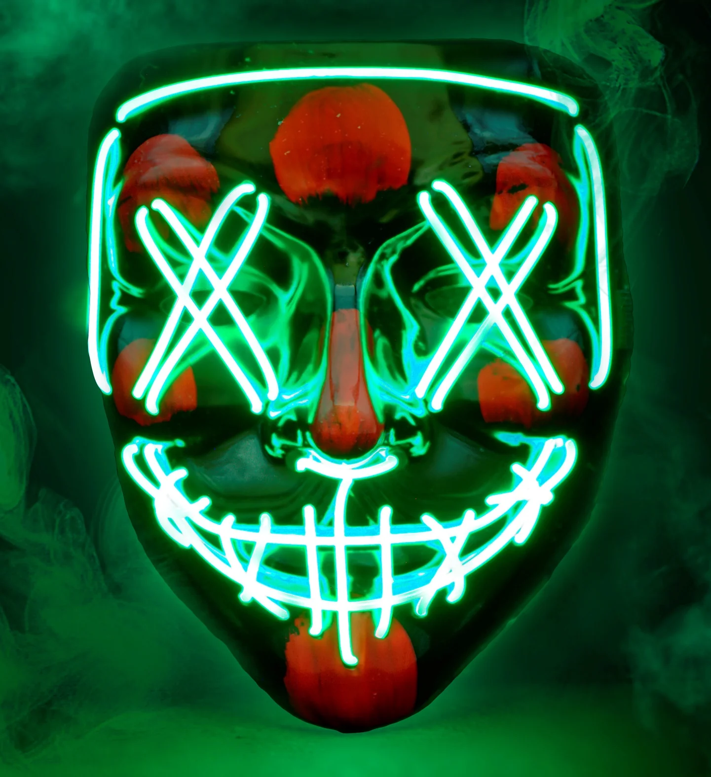 Scary masker groen led