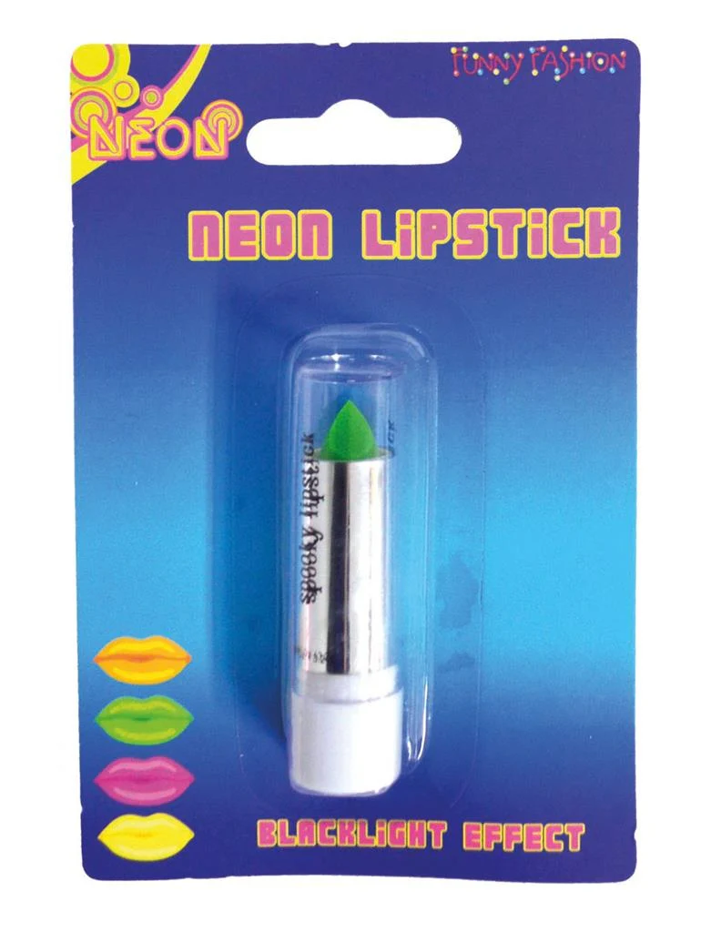 Groene blacklight lipstick