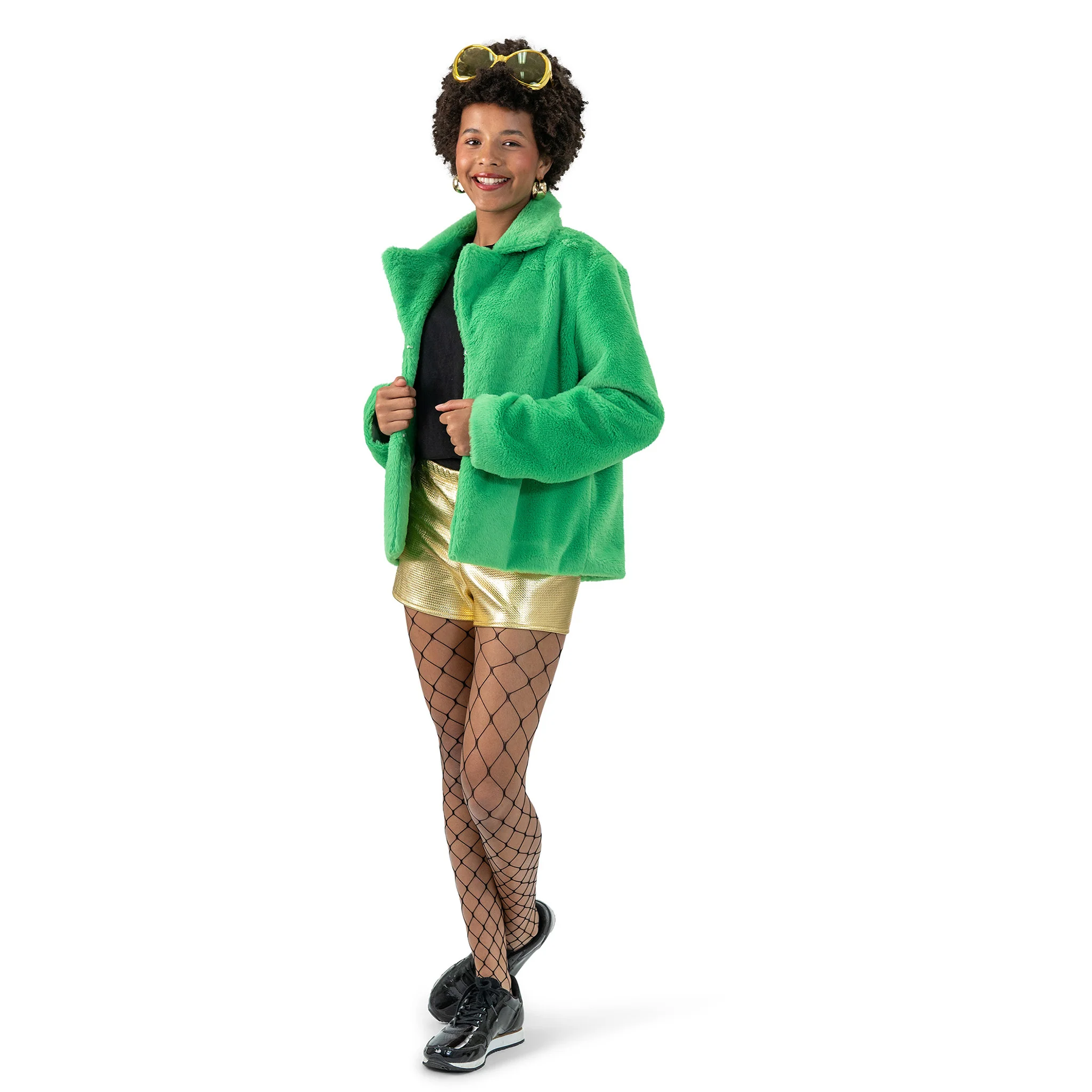 Groene bontjas fluffy - Image 2