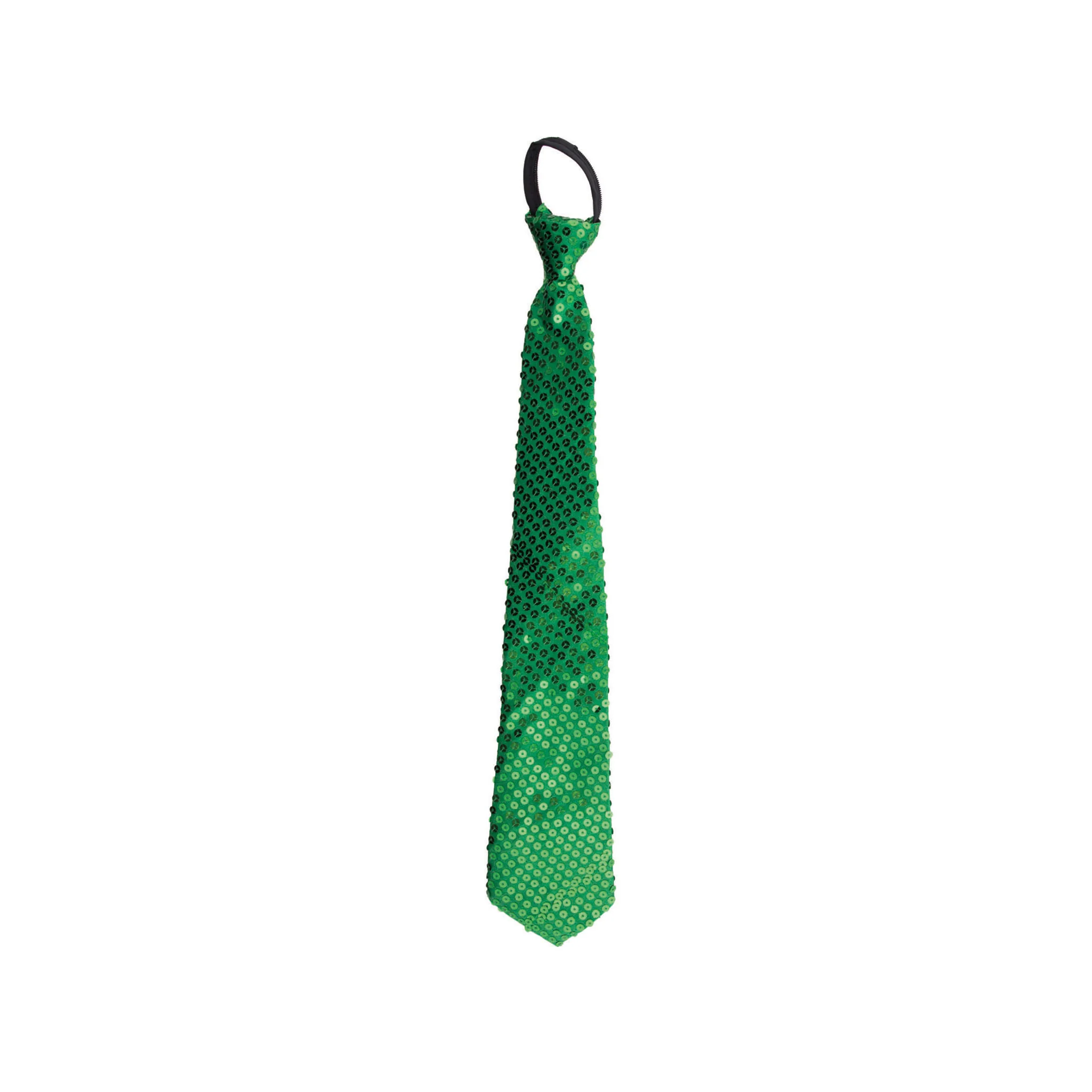 Groene disco stropdas met pailletten