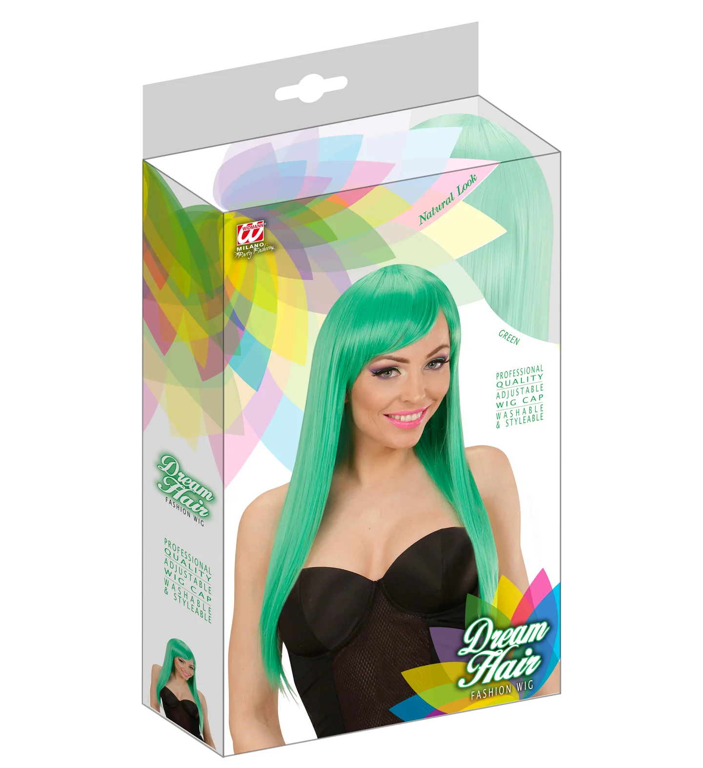 Groene fashion pruiken - Image 3