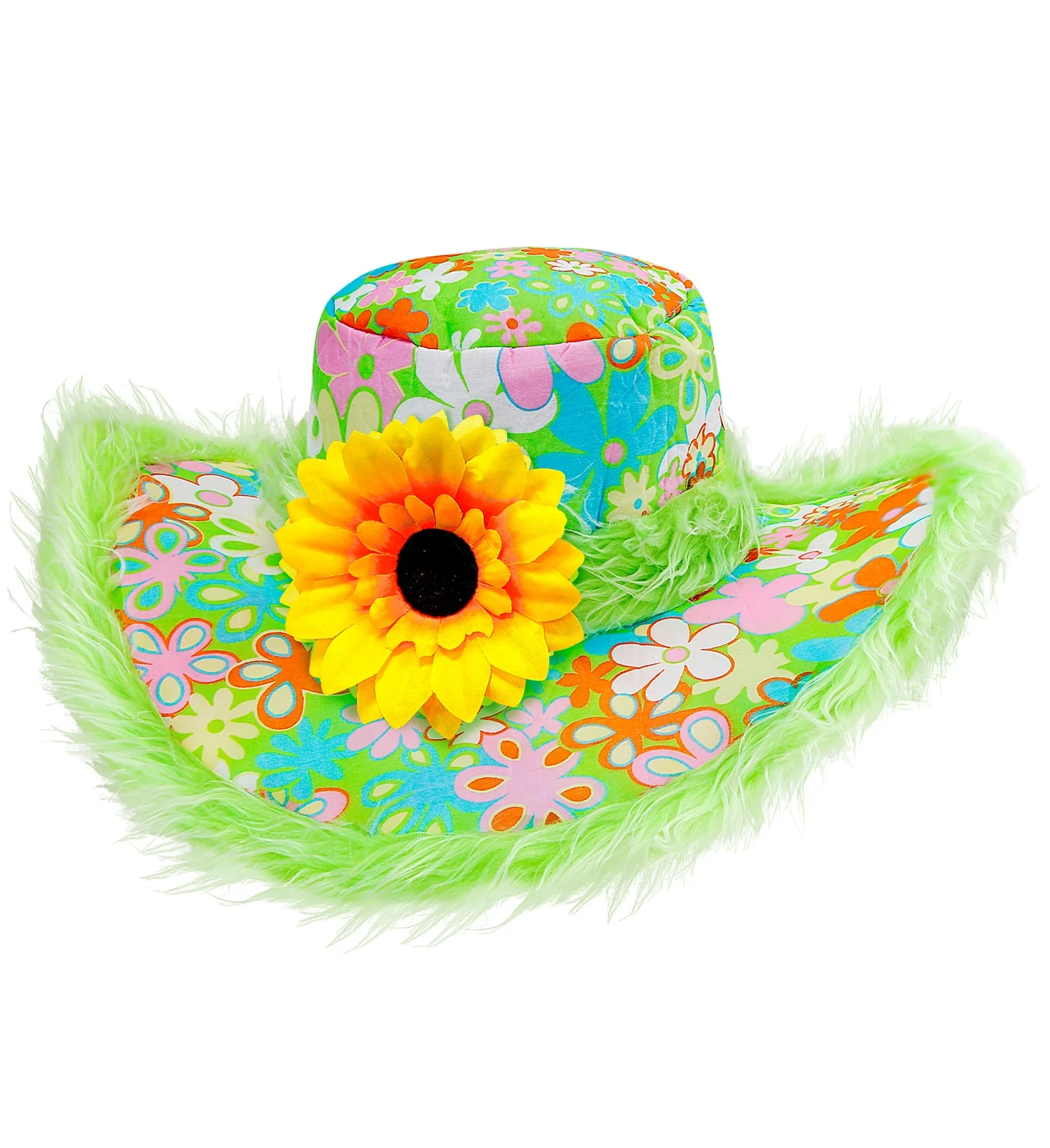Groene hoed Ibiza met zonnebloem - Image 4