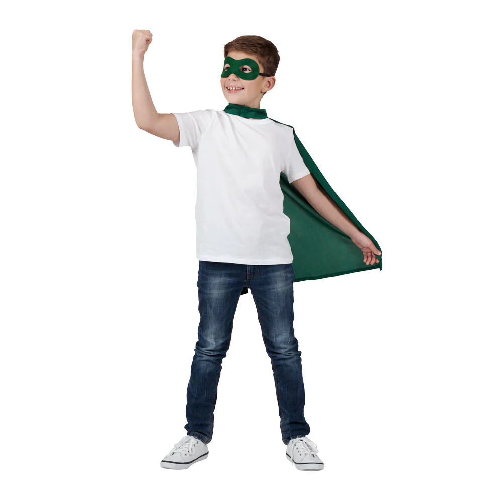 Groene Superhelden cape kind - Image 3