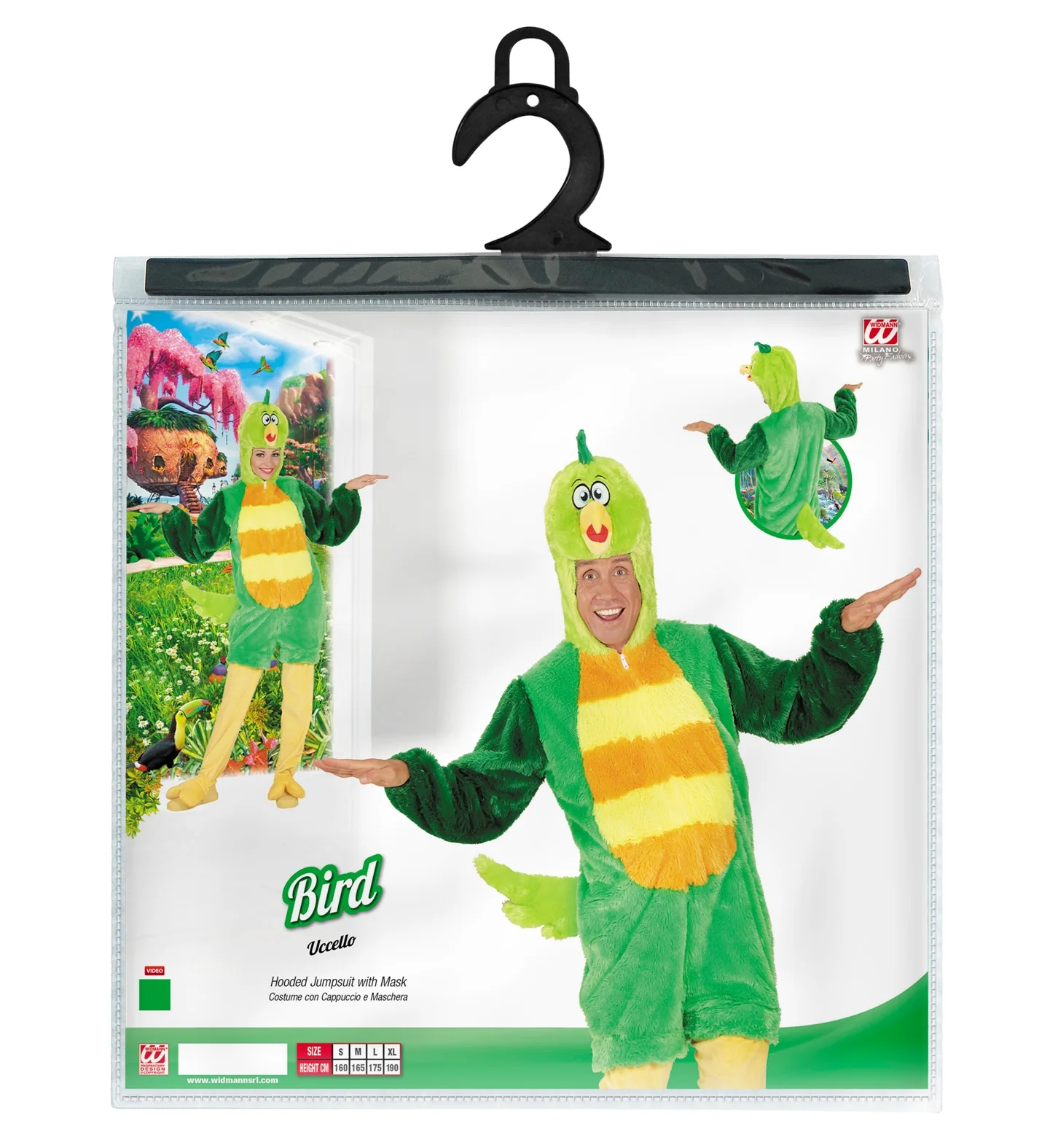 Groene vogelpakken met masker - Image 6
